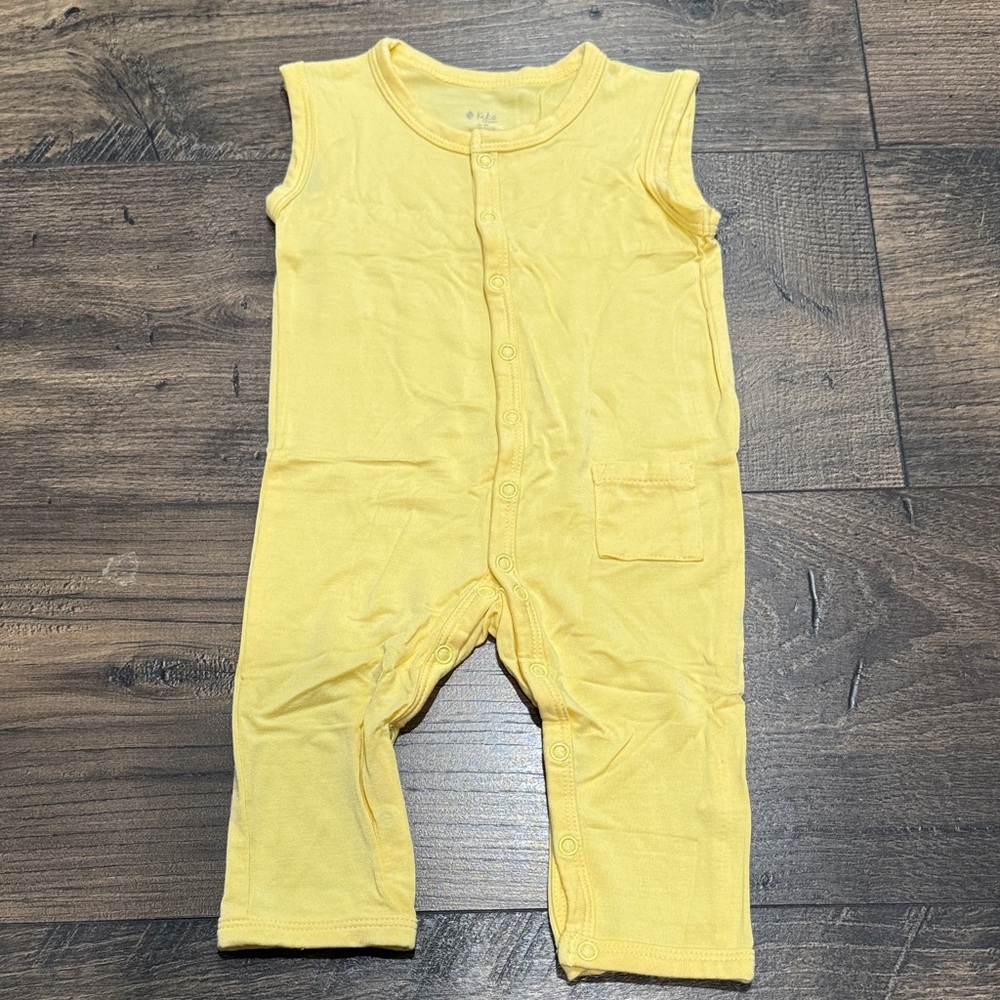 Kyte BABY Sleeveless Romper - Daffodil